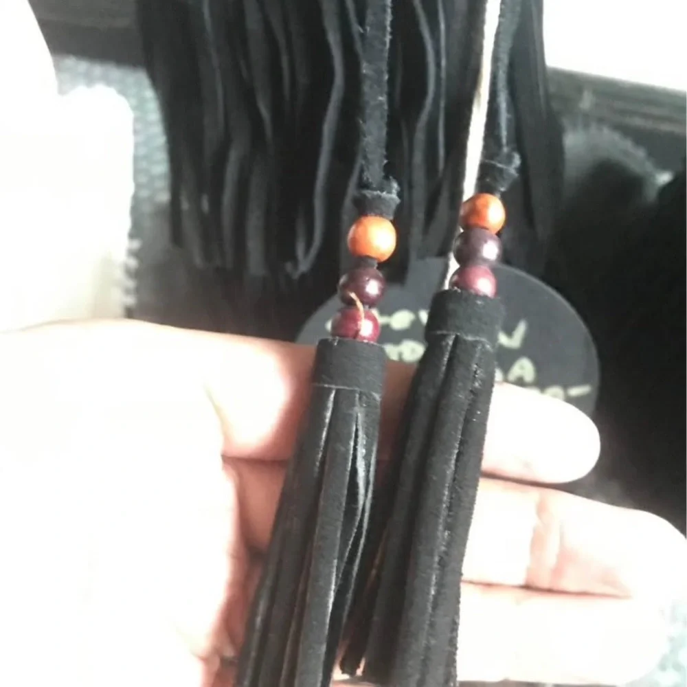 Black Fringe Boots - Picture 5 of 5